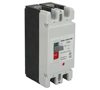 Generic Interruttore Automatico Scatolato CC MCCB, Interruttore di Protezione per Batterie Solari 2P, Sezionatore di Protezione 250A 500V per Linee CC 12V-5000V Struttura di Rete