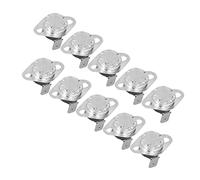 Generic Interruttore di Controllo della Temperatura a Ripristino Manuale 10A 250V Interruttore Termico a Chip Bimetallico per Forno a Microonde Riscaldatore per Macchina da caffè Asciugatrice con