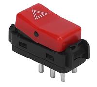Generic Interruttore Lampeggiatore di Emergenza per Luce di Pericolo di Avvertimento Rosso per, Adatto per W124 W201 W202, Superficie Liscia per Auto Fai da Te