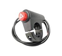 Generic Interruttore Luce di Emergenza Manubrio Moto/Interruttore a Pulsante/Accessorio/Interruttore Lampada di Emergenza Avviso Faro