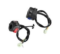 Generic Interruttore per Montaggio su Manubrio per Moto 7/8 Pollici con Indicatori di Direzione, Clacson, Fari e Controllo Dell'accensione, Durevole e Resistente Alle Intemperie, Adatto per la