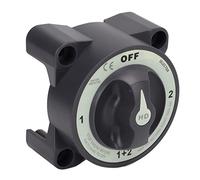 Generic Interruttore Staccabatteria Marino Sezionatore Batteria a 4 Posizioni per Impieghi Gravosi per Barca, 500A, ABS, Rame Rosso Nichelato