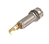 Generic Jack per Puntale Stereo Materiale in Rame Uso Duraturo per L'installazione del Pickup per Chitarra Ukulele Argento Dorato Foro da 1,3-1,4 Cm