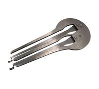Generic Jaw Harp Strumento Musicale Bocca Metallo Portatile Compatto Solido Facile Da Suonare Esplorazione Trasporto Leggero Adatta per Pratica Esibizi, Argento