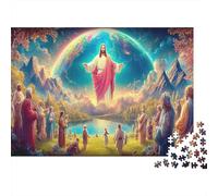 Generic Jesus Comforts Ascensione Gesù 1000pz Puzzle Cartone Riciclato Adulti Gioco Educativo Antistress Decorazione Parete Regalo Anniversario 70x50cm