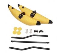 Generic Kayak Stabilizer Float Galleggiante Stabilizzatore per Kayak Canoa Supporto Montaggio in Tessuto PVC Migliora Equilibrio E Pagaiata Adatto per Principianti Pesca Lago Crociera, Giallo