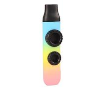 Generic Kazoo Strumento Musicale a Tono Regolabile per Ukulele e Chitarre, Diaframmi per Flauto da 10 Pezzi, Plastica Leggera, Facile da Usare (Gradiente di colore Tri texture della pelle)