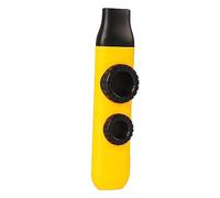 Generic Kazoo Strumento Musicale a Tono Regolabile per Ukulele e Chitarre, Diaframmi per Flauto da 10 Pezzi, Plastica Leggera, Facile da Usare (Giallo metallizzato lucido)
