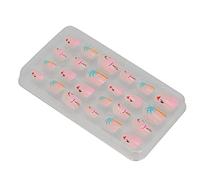 Generic Kids Fux Nails, Pressione Brillante di Ragazze Pressa su Unghie False Copertura Completa per il Tecnico delle Unghie per la Casa per il Salone di Manicure (04)