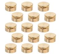 Generic Kit 15 Pezzi Cuscinetti Girevoli per Nail Art 3d in Lega Bronzo Antico 5x5x2,8 Mm, Asse Rotante per Decorazioni Unghie Gel e Ciondoli Metallo, Accessori per Lavori