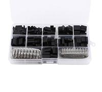 Generic Kit Alloggiamento Pin Ponticello 620 Pezzi Pin a Crimpare Terminali Maschio/femmina per Prototipazione Elettronica 18-26 AWG 3A Tensione Nominale 250 V 1 Set Connettori Ponticello per