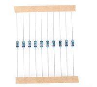 Generic Kit Assortimento di Pellicole Metalliche con Resistore di Tolleranza dell'1% Bande Colorate Trasparenti 10-1M Ohm 1/4W per Progetti Elettronici