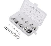 Generic Kit Assortimento Rondelle Clip E da 120 Pezzi, Anelli Elastici in Acciaio Inossidabile di Alta qualità per Parti Fisse di Ingranaggi E Alberi, Dimensioni da 1,5 Mm a 10 Mm per Progetti Fai