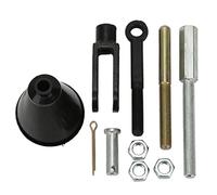 Generic Kit Asta di Spinta Cilindro Principale Regolabile, Kit Asta di Spinta di Ricambio, di Configurazione Pedivella con Dadi con Occhiello, Ideale per GM 1950 1970