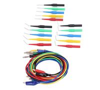 Generic Kit Completo di Sonde per Test con Spina a Banana con Eccellente conduttività Elettrica e Angolo di 3 Pin della Sonda per Multimetro Kit JT8005por da 4 Mm per Test