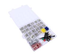 Generic Kit Connettori Pin per Auto Set di Pin Terminali per Cavi Durevoli con Strumento di Rimozione per Sistemi Elettrici per Auto Moto ATV Materiale di Assemblaggio e Riparazione ABS Ottone Varie