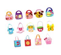 Generic Kit Da Cucito per Bambini con 14 Borsette, Impara a Cucire, Fai Da Te per Halloween E Compleanno