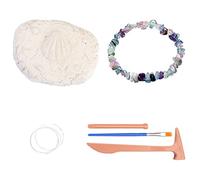 Generic Kit da Scavo in Tono di per Bambini Kit da Estrazione Mineraria Bracciale Fai-da-te Creazione di Scavi Simulazione Set da Scavo con Gemme Vere Giocattoli Scientifici Educativi per Bambini