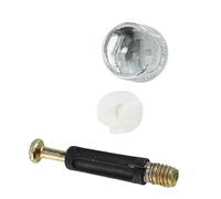 Generic Kit Dadi per Viti per Mobili Pezzo di Collegamento Ruota Eccentrica Durevole Accessori Hardware per il Miglioramento della Casa 100 Set per L'assemblaggio di Mobili