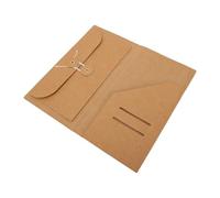 Generic Kit di Accessori per Diario di Viaggio con Cartella di File Kraft Dal Design a Doppia Tasca per Organizzare i Ricordi 4,33x8,27 Pollici (Standard 2 in 1)