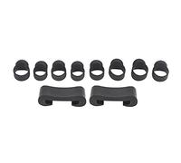 Generic Kit di Accessori per Plettri per Dita Battenti 8 Pezzi Manicotti per Dita per Tamburo per Lingua + 2 Pezzi Supporti per Bacchette per Suonatori di Handpan