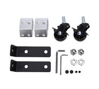 Generic Kit di Aggiornamento per la mobilità della Cassetta degli Attrezzi, Doppie Ruote Girevoli Ergonomiche a 360° per Cassette degli Attrezzi con Rotelle, capacità di 200 Libbre, Adatto per gli