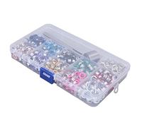 Generic Kit di Attrezzi per Anelli di Tenuta in 10 Colori Struttura Robusta Facile Installazione per Borse, Scarpe, Abbigliamento, Set di 400 Occhielli Occhielli in Metallo per Tessuto (ferro,