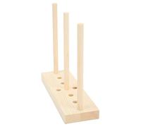 Generic Kit di Attrezzi per Nastri in Legno Regolabili per Creare Fiocchi per Realizzare Regali e Decorazioni, Ideale per Feste di Natale, 1 Base, 3 Bastoncini