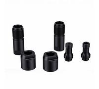 Generic Kit di Conversione Adattatore Smerigliatrice Angolare per Incisione Rotativa Intaglio Metallo Legno Pietra Filettatura M10 2 Teste Mandrino