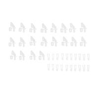 Generic Kit di Forcelle per Corna di Controllo in Plastica, 20 Set, a 4 Fori, Durevoli, Riutilizzabili, per Aerei RC, in Schiuma, per Aerei Ad Ala Fissa, Comodi Modelli Applicabili regolabili.