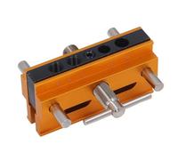 Generic Kit di Maschere di Centraggio Autocentranti con 6 Boccole per Punte da Trapano da 6 Mm 12 Mm, Larghezza 0,4 Pollici 2,4 Pollici Spessore Legno, Tassello per Foratura di Fori Diritti (GOLD)