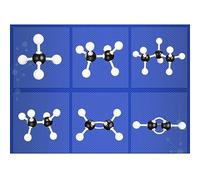Generic Kit di Modelli Molecolari Educativi con 22 Strutture Molecolari, Strumento di Apprendimento Visivo 3D per la Chimica, Include 176 Legami Proporzionali, Adatto per Sussidi Didattici (Come