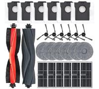 Generic Kit di parti di ricambio compatibile con Dreame X40 Ultra/X40 Pro/S30 Pro Ultra Aspirapolvere Robot Spazzola principale Spazzola laterale Sacchetto per la polvere Filtro HEPA Panno Accessori