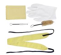 Generic Kit di Pulizia della Tromba, tra Cui 2 Pennelli, 2 Panno per la Pulizia e Funzionano Molto più Facilmente Pulire e Rimuovere le Macchie Interne e la Saliva del Tubo