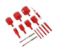 Generic Kit di Punte Diamantate a Secco a Umido Taglierina per Fori Brasati per Piastrelle di Vetro Ceramico Marmo Granito con Punta Seghettata per Appaltatori Professionisti