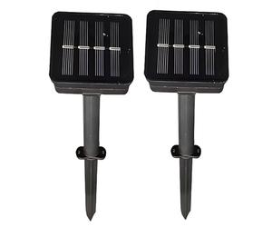 Generic Kit di ricambio per pannello solare, 2 pezzi, batteria inclusa, controller impermeabile, 8 modalità, per luci da esterno, 1,2 V, 800 mAh