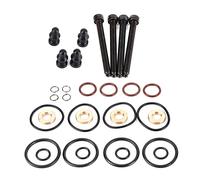 Generic Kit di Riparazione Guarnizione Iniettore Carburante, 4 Set Bullone di Serraggio Gruppo Tenuta 1417010997 con Resistenza All'erosione A Lunga Durata, Adatto per A2 A 3 A 4 A 6