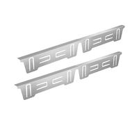 Generic Kit di Rivestimento per Piano Cottura in 2 Pezzi, Facile Da Pulire, Espandibile tra Piano di Lavoro E Protezioni Resistenti, Argento