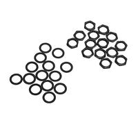 Generic Kit di Rondelle per Dadi in Metallo G3/8 Elementi di Fissaggio per Prese Jack per Chitarra Elettrica, Connessione Liscia e Senza Giunture, 14 Dadi e 14 Rondelle (#2)