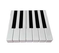 Generic Kit di Sostituzione Copritasti Bianchi per Pianoforte Da 7 Pezzi, Accessori con Parti Anteriori in PP per La Riparazione di Pianoforti Verticali, 5.2 Cm