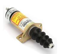 Generic Kit di Sostituzione Solenoide di Arresto Motore con Corpo in Acciaio 12V Funzionante Stabile, per Meccanico