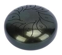 Generic Kit di Tamburo della Lingua, Handpan Easy Suonando Durevole Portatile con Martello per Giocare (Cielo stellato verde)
