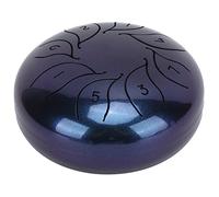 Generic Kit di Tamburo della Lingua, Handpan Easy Suonando Durevole Portatile con Martello per Giocare (cielo blu)