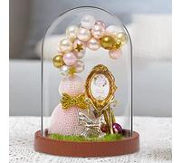 Generic Kit Fai da Te per Decorazione Modello Casa delle Bambole in Miniatura per Ragazze Set di Giochi Creativi in legno (MINI001 Testimone della felicità)