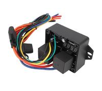 Generic Kit Interruttore di Controllo Ventola Elettrica Digitale di Alta qualità per Ventole da 12 V, Intervallo di Temperatura Regolabile per Auto e camion. Display a LED, Lunga durata. Materiale