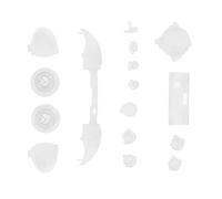 Generic Kit Modulo Set Completo di Pulsanti ABS per Series X, Aggiungi personalità Al Controller della Tua Console di Gioco (Bianco trasparente)