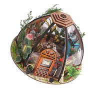 Generic Kit per Casa delle Bambole in Miniatura con Stampo Stereoscopico, Set di Assemblaggio Modello in Legno Fai da Te, Scala 1:24, Ideale per Legami Familiari, Ecologico