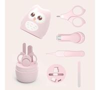 Generic Kit per Pedicure per Bambini, Funzionamento Semplice, Set per la Cura delle Unghie dei Bambini, Sensazione di Mano Confortevole - per Unghie Neonate (rosa chiaro)