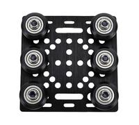Generic Kit Piastre a Portale, Piastre con Ruote a V in Alluminio Resistente per Movimenti Fluidi Nella Stampa 3D, 2 unità per Uso CNC