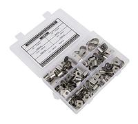 Generic Kit Serracavi con Clip Tipo R in Acciaio Inossidabile da 80 Pezzi, Durevole e Resistente per la Gestione dei Cavi in ambito Automobilistico, Industriale, Marino